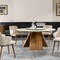 Calligaris Icaro design tafel met blad in hout of keramiek - 5